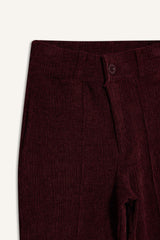Girls Wide Leg Velvet Sweatpants