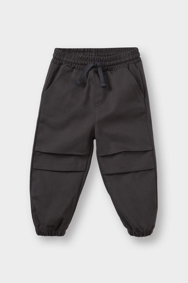 Baby Boy 2-Piece Set: Plaid Twill Hooded Shirt and Pants Main Image