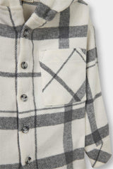 Baby Boy 2-Piece Set: Plaid Twill Hooded Shirt and Pants