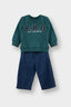 Baby Boy 2-Piece Set: Printed Sweatshirt and Jeans