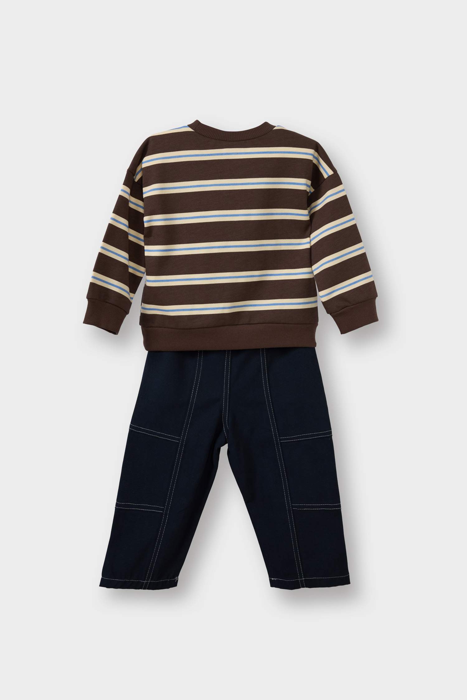 Baby Boy 2-Piece Set: Printed Sweatshirt and Jeans