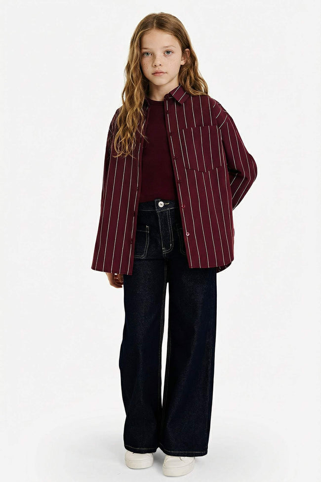 Girl Regular Fit Long Sleeve Shirt and T-shirt Main Image