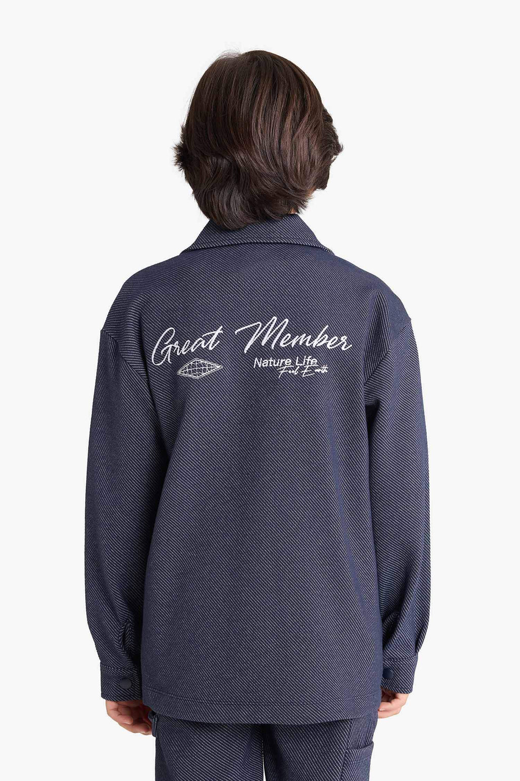 Boys Embroidered Long-Sleeved Shirt