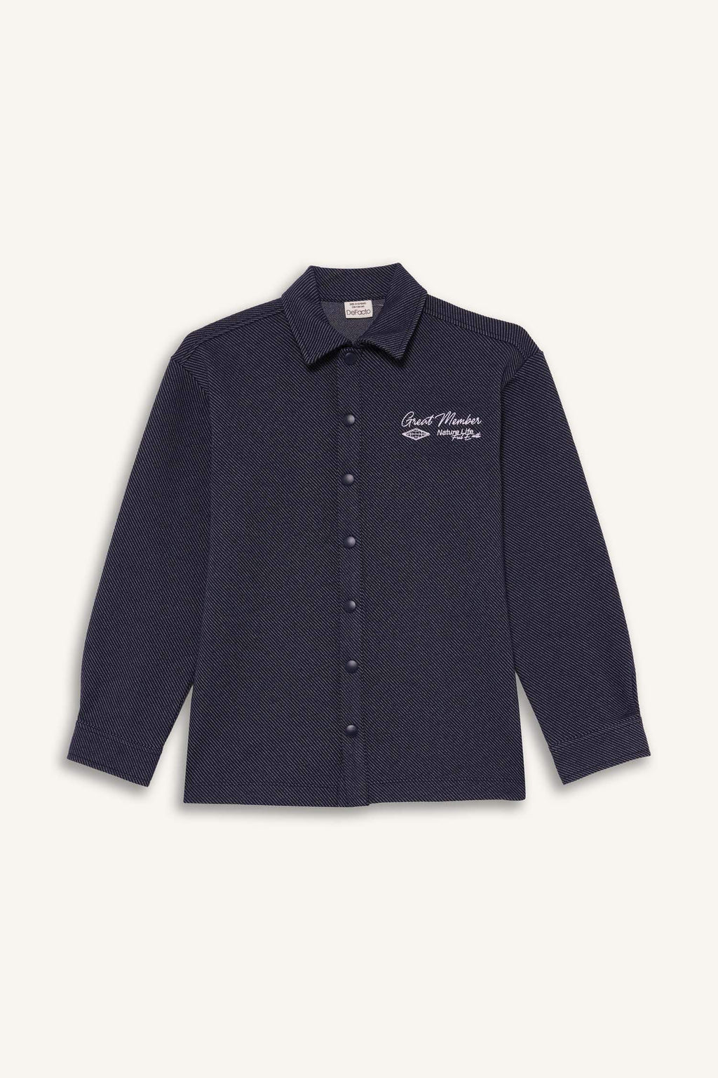 Boys Embroidered Long-Sleeved Shirt