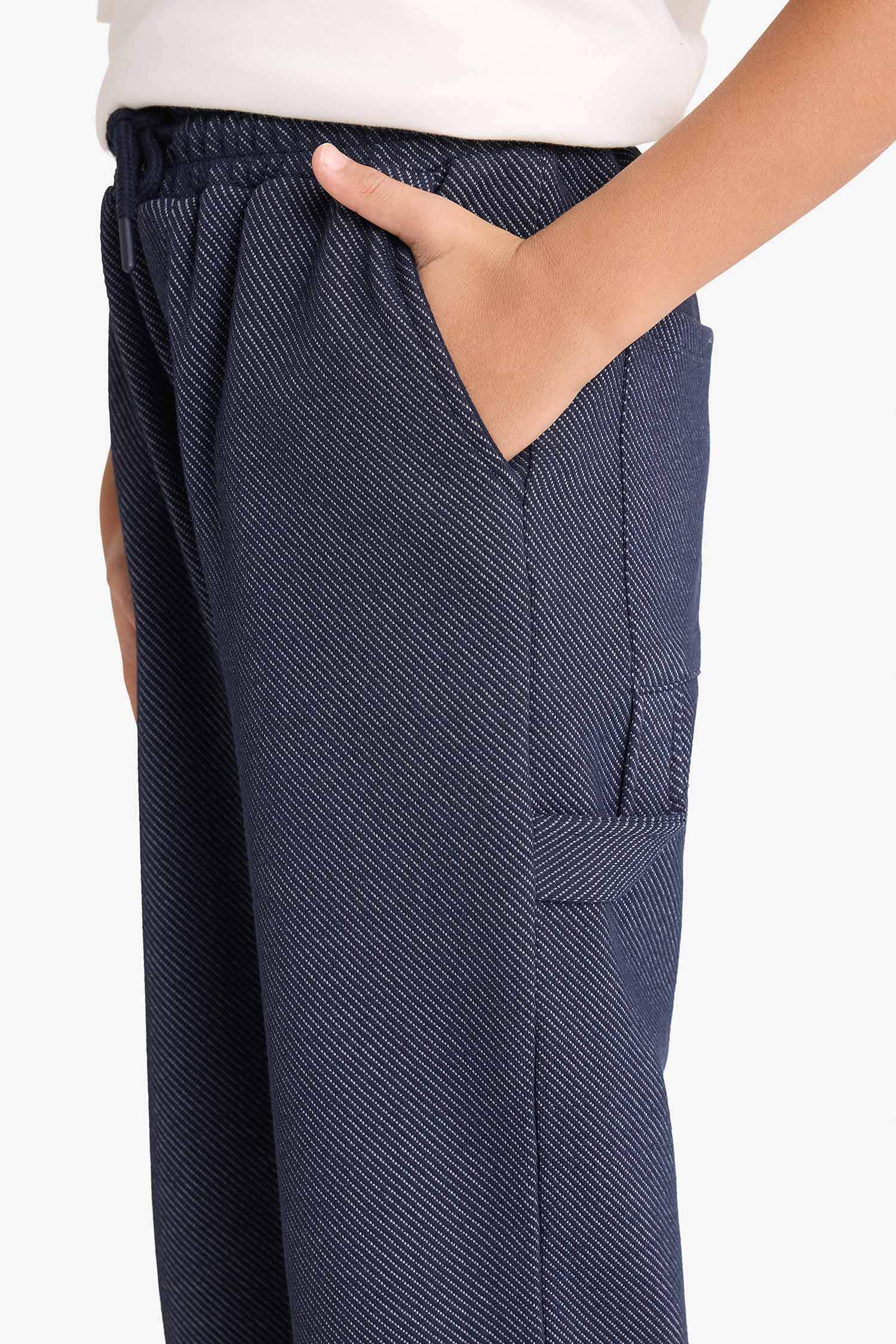 Boys Oversize Loose Fit Sweatpants with Elastic Waistband