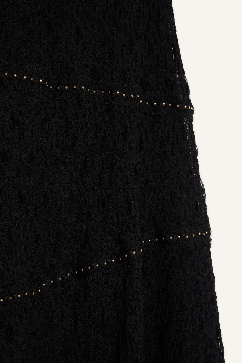 A-Line Regular Waist Lace Midi Skirt