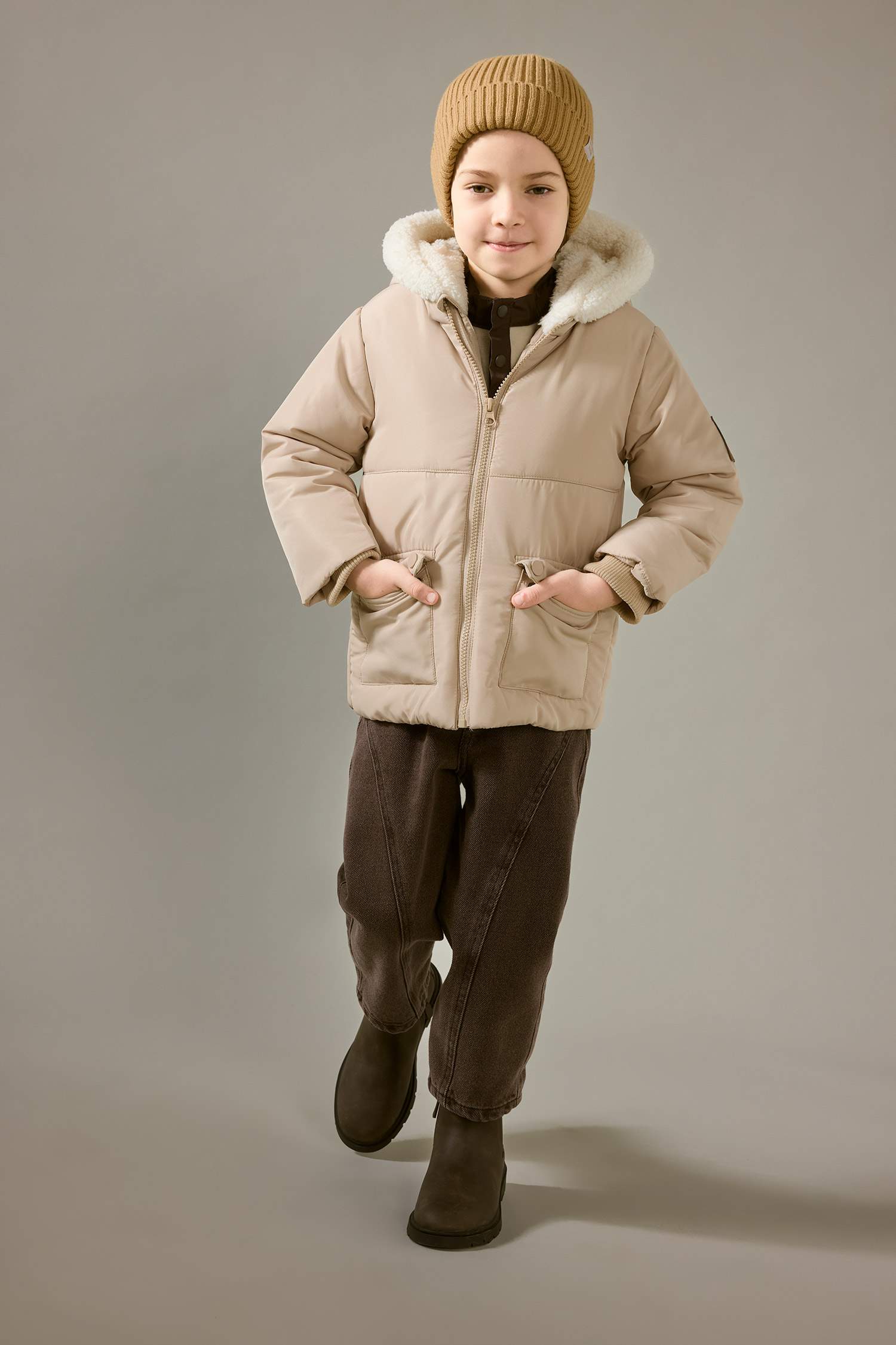 Baby Boy Jeans with Elastic Waistband