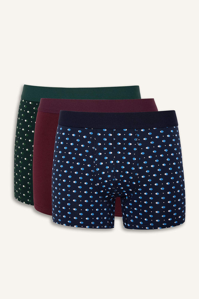 Regular Fit Polka Dot 3-Pack Boxer Shorts Hover Image
