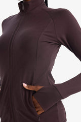 Slim Fit, Narrow Cut, High Collar, Soft Fleece Lined Cardigan