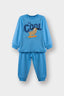 Baby Boy Pajama Set: Printed Long-Sleeved Cotton Top and Long Bottoms