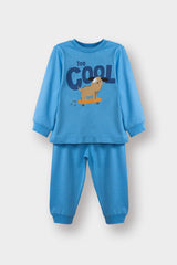 Baby Boy Pajama Set: Printed Long-Sleeved Cotton Top and Long Bottoms