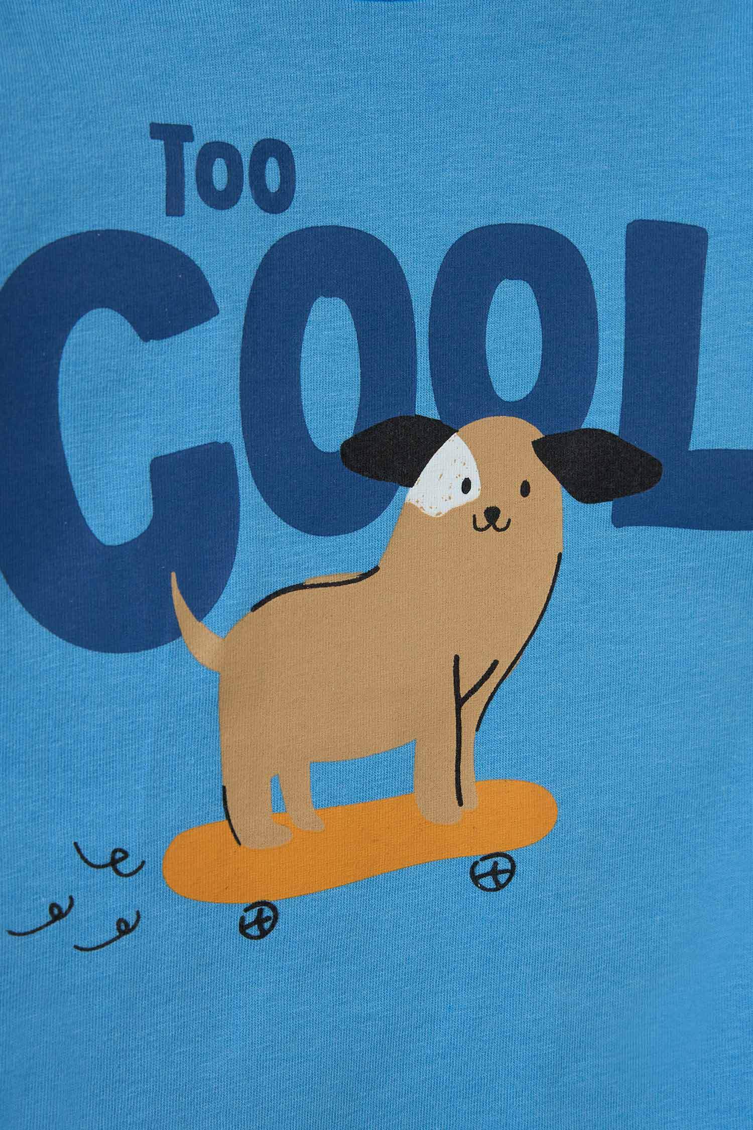 Baby Boy Pajama Set: Printed Long-Sleeved Cotton Top and Long Bottoms