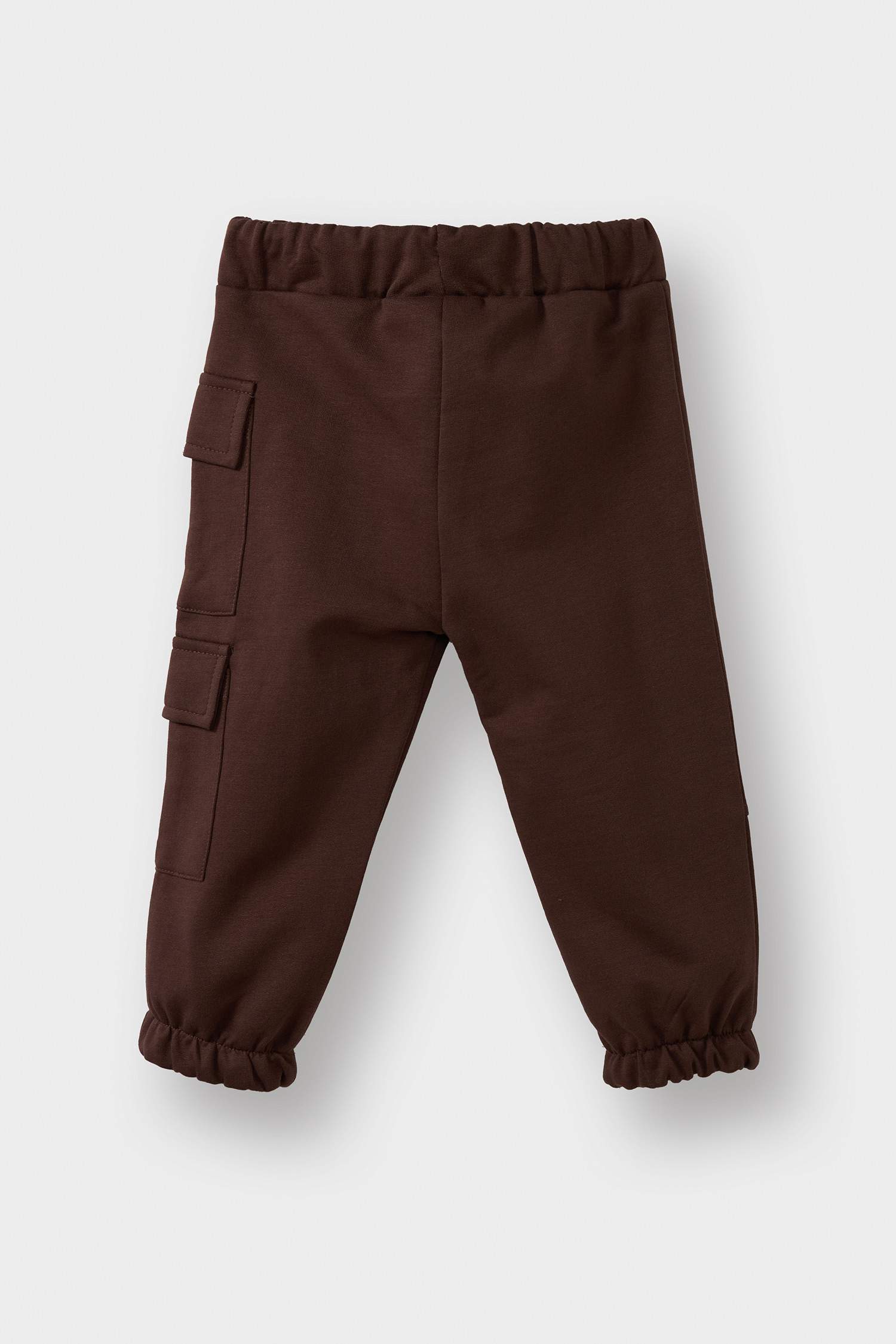 Baby Boy Sweatpants with Woven Label and Elastic Waistband