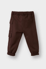 Baby Boy Sweatpants with Woven Label and Elastic Waistband