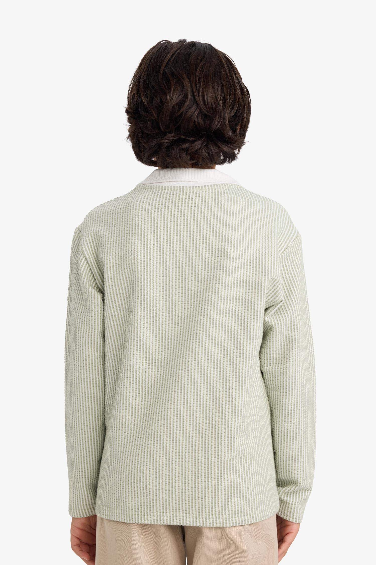 Boys Polo Collar Long-Sleeve T-Shirt