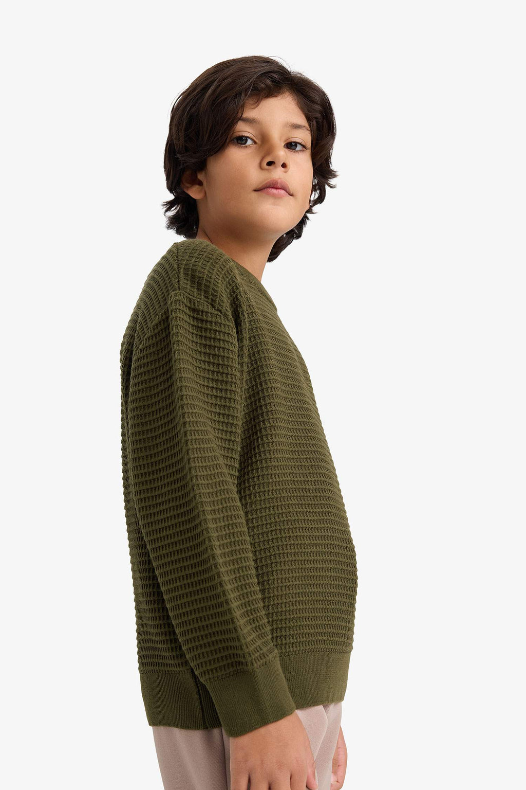 Boys Crew Neck Knitted Sweater
