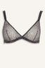 Leopard Print Tulle Unpadded, Wire-Free Triangle Bra