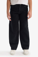 Girls Baggy Fit Wide Leg Jeans