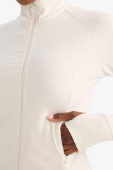 Slim Fit, Narrow Cut, High Collar, Soft Fleece Lined Cardigan