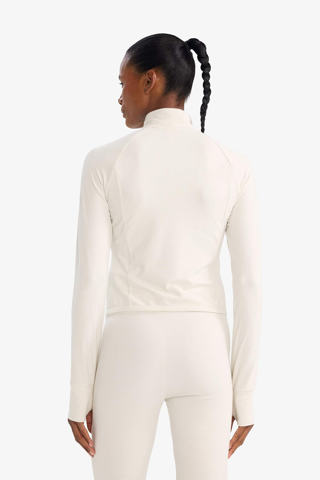 Slim Fit, Narrow Cut, High Collar, Soft Fleece Lined Cardigan