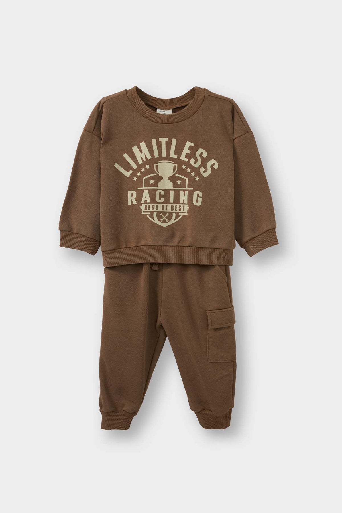 Baby Boy 2-Piece Set: Printed Sweatshirt and Sweatpants