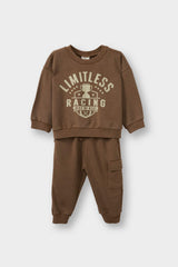 Baby Boy 2-Piece Set: Printed Sweatshirt and Sweatpants