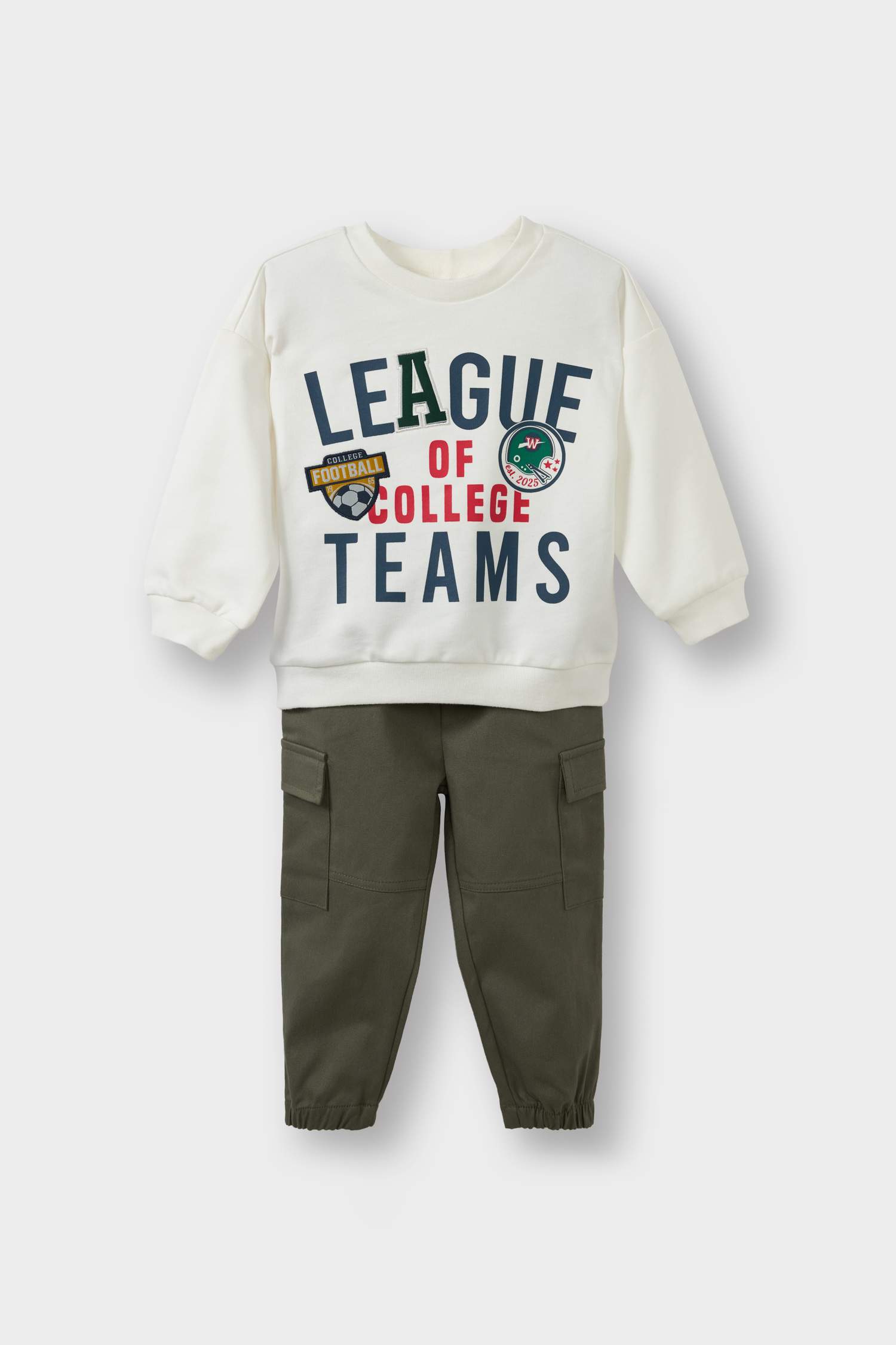 Baby Boy 2-Piece Set: Printed Sweatshirt and Pants