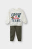 Baby Boy 2-Piece Set: Printed Sweatshirt and Pants