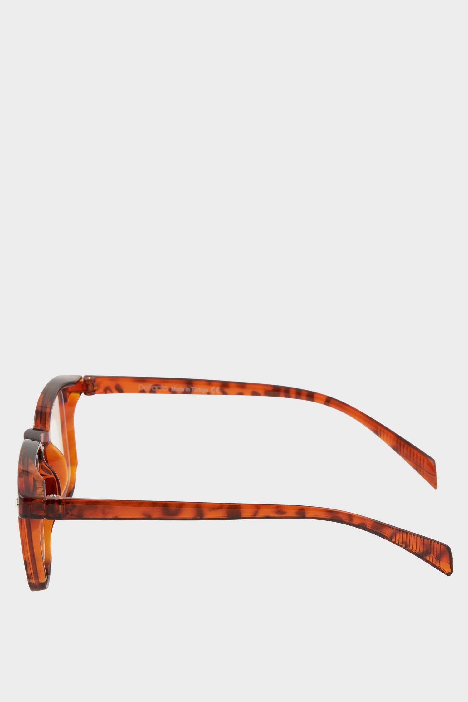 Womens Blue Lens Blue Leopard Frame Glasses