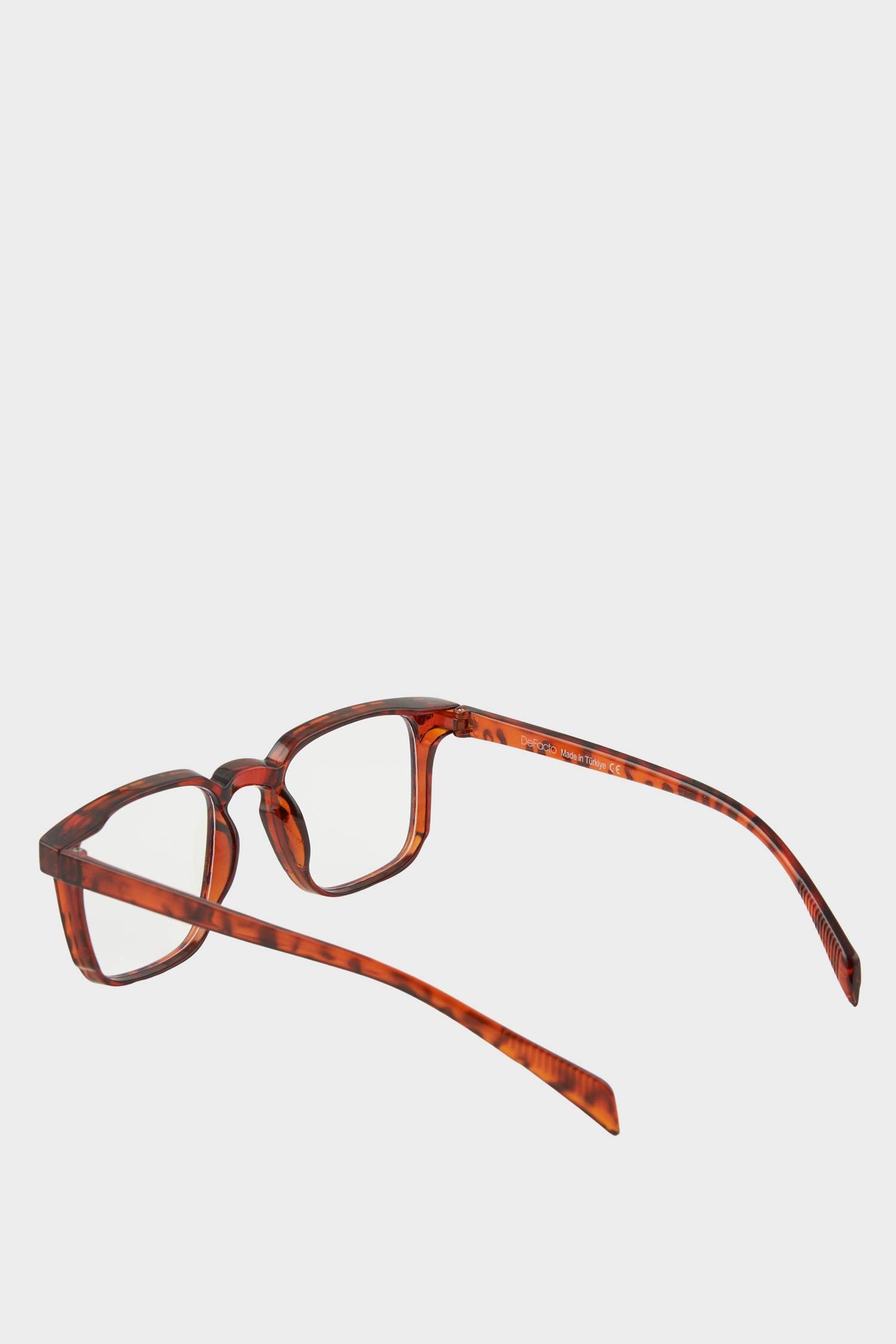 Womens Blue Lens Blue Leopard Frame Glasses