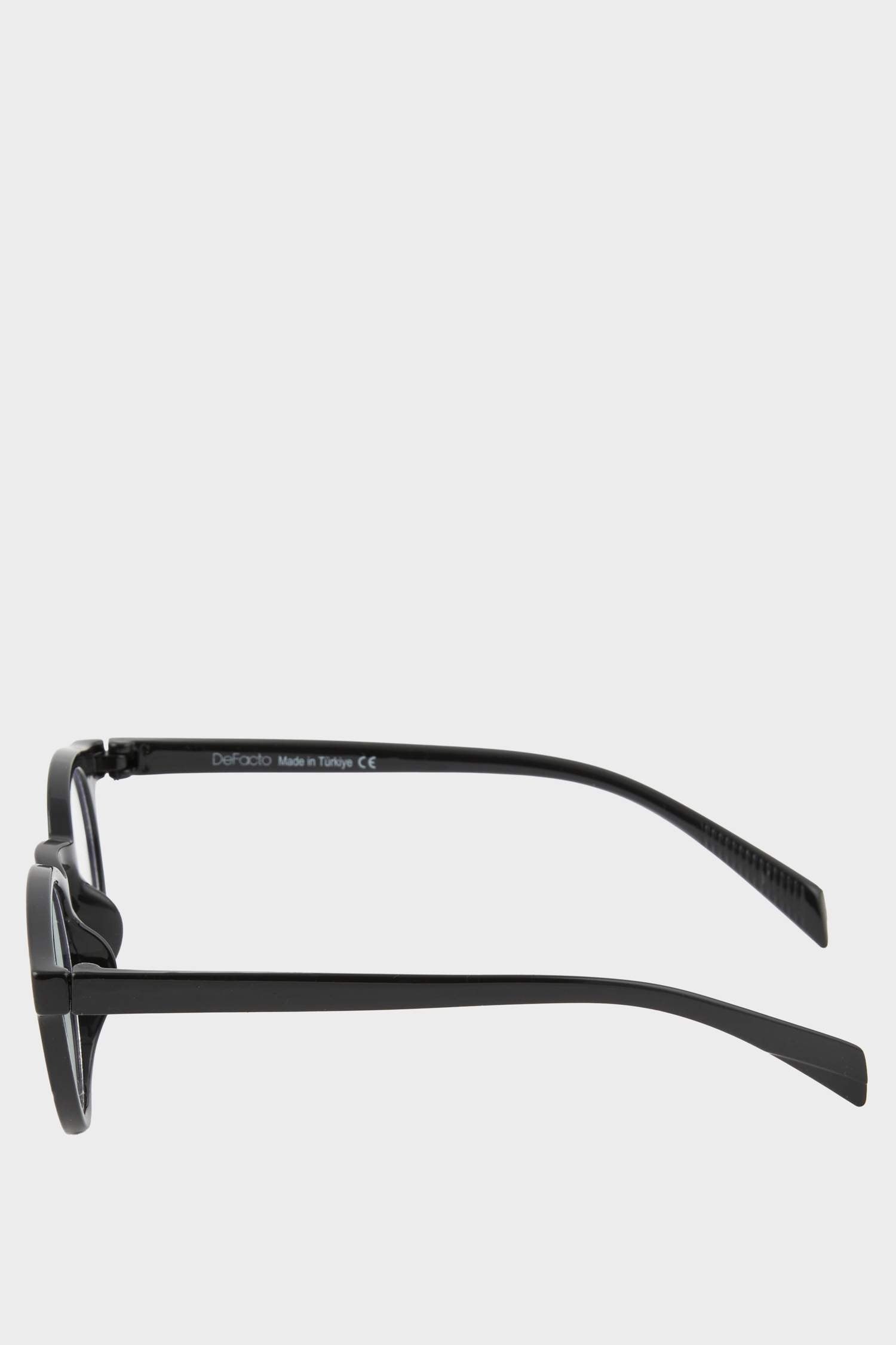 Womens Blue Lens Black Frame Glasses