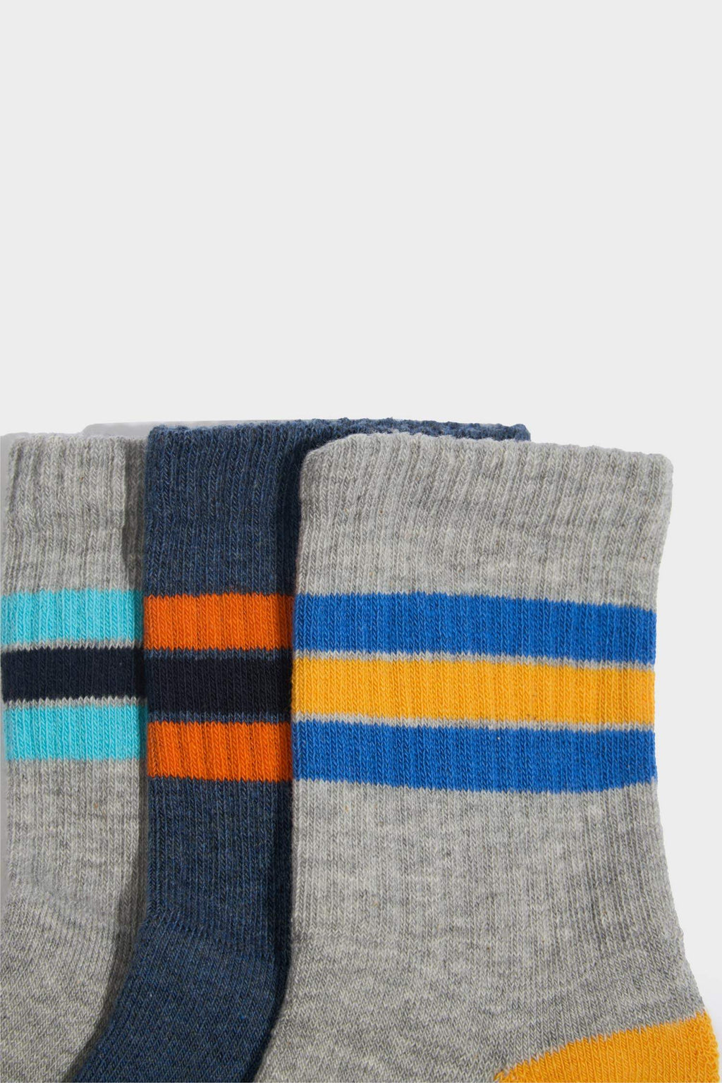 Boys 3-Pack Cotton Terry Sports Socks