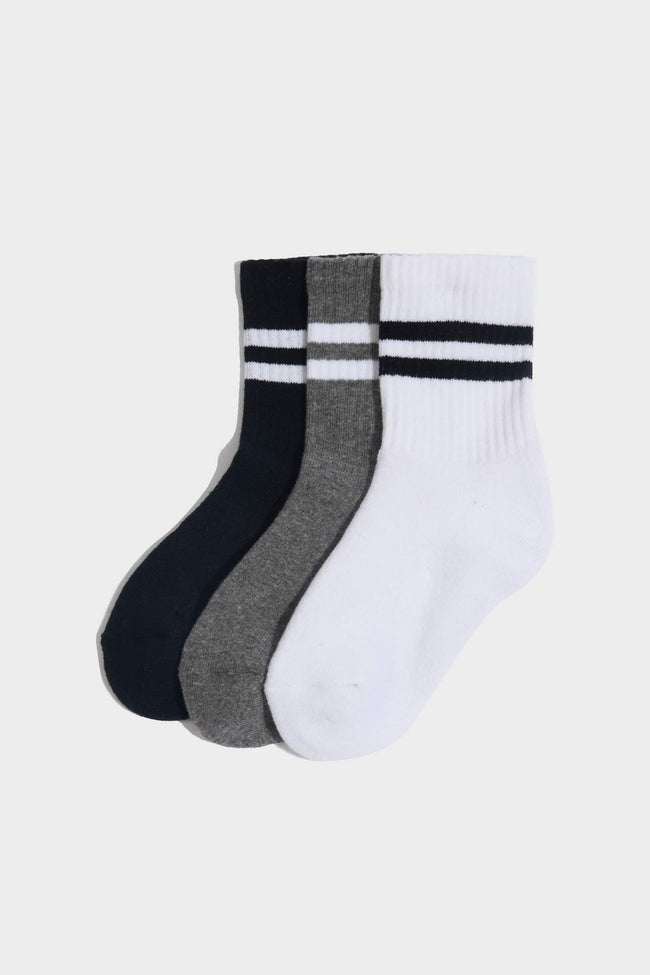 Boys 3-Pack Cotton Terry Socks Hover Image
