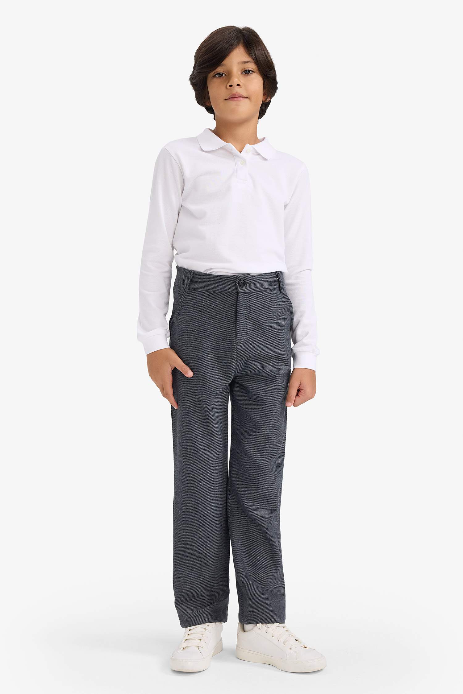 Boys Straight Leg Twill Pants