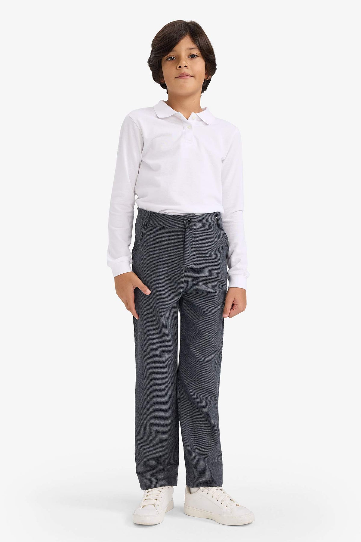 Boys Straight Leg Twill Pants