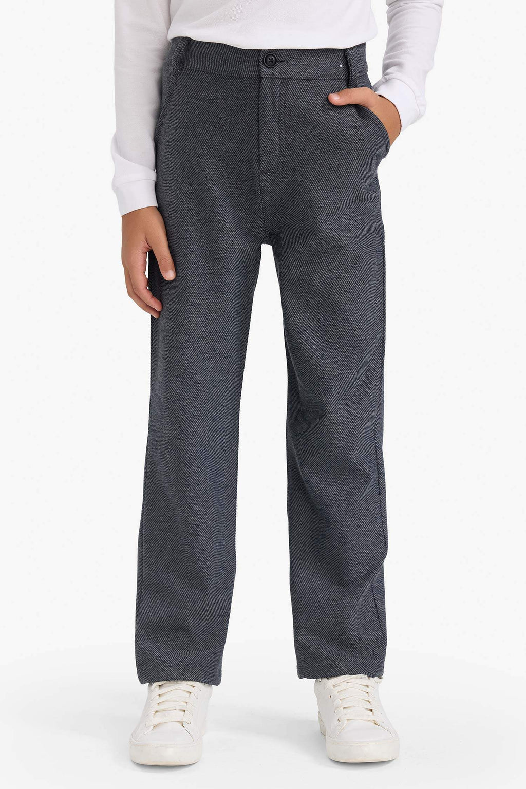 Boys Straight Leg Twill Pants