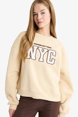 Regular Fit Crew Neck Printed Sweatshirt