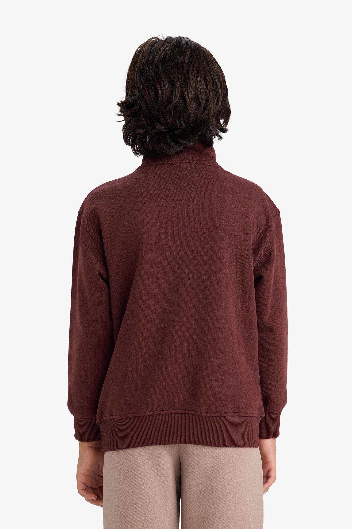 Boys Half-Zip Sweatshirt with Soft, Fleece Lining