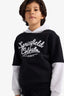 Boys Hooded Printed Sweatshirt with Soft Fleece Lining