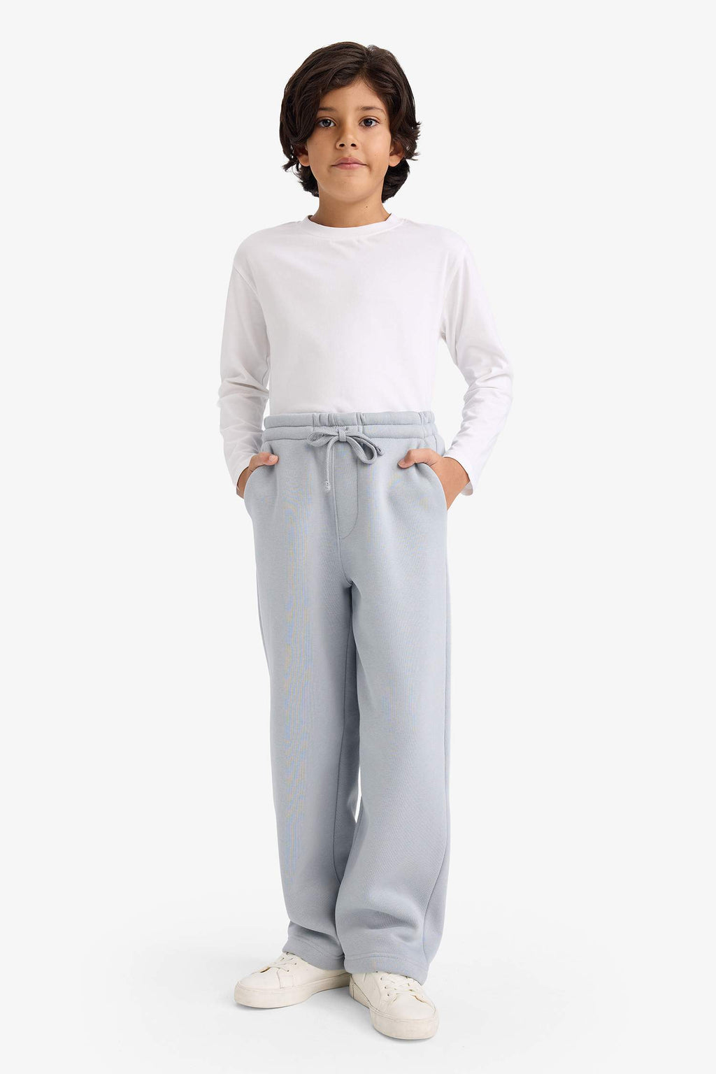 Boys Oversize Loose Fit Sweatpants with Elastic Waistband
