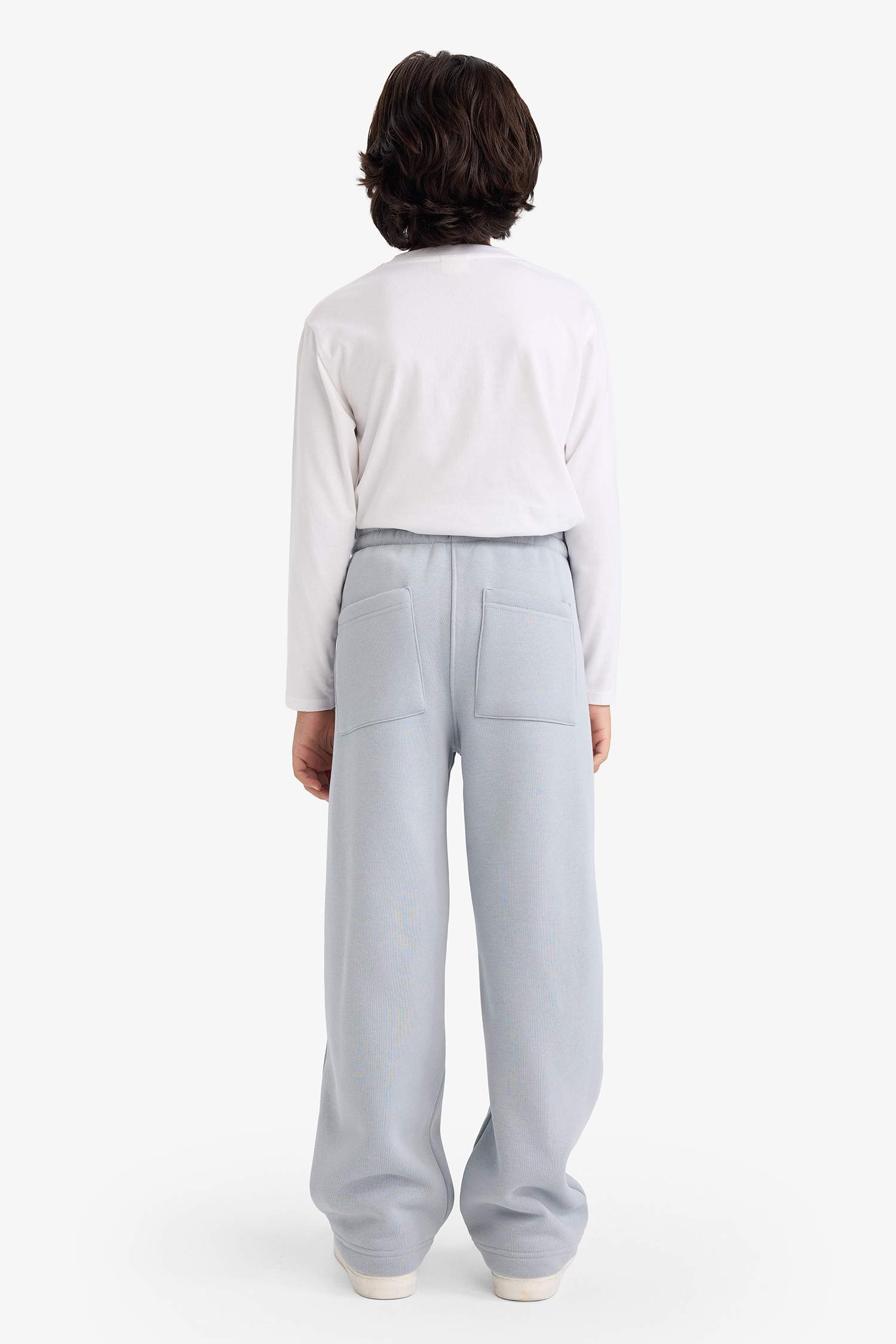 Boys Oversize Loose Fit Sweatpants with Elastic Waistband