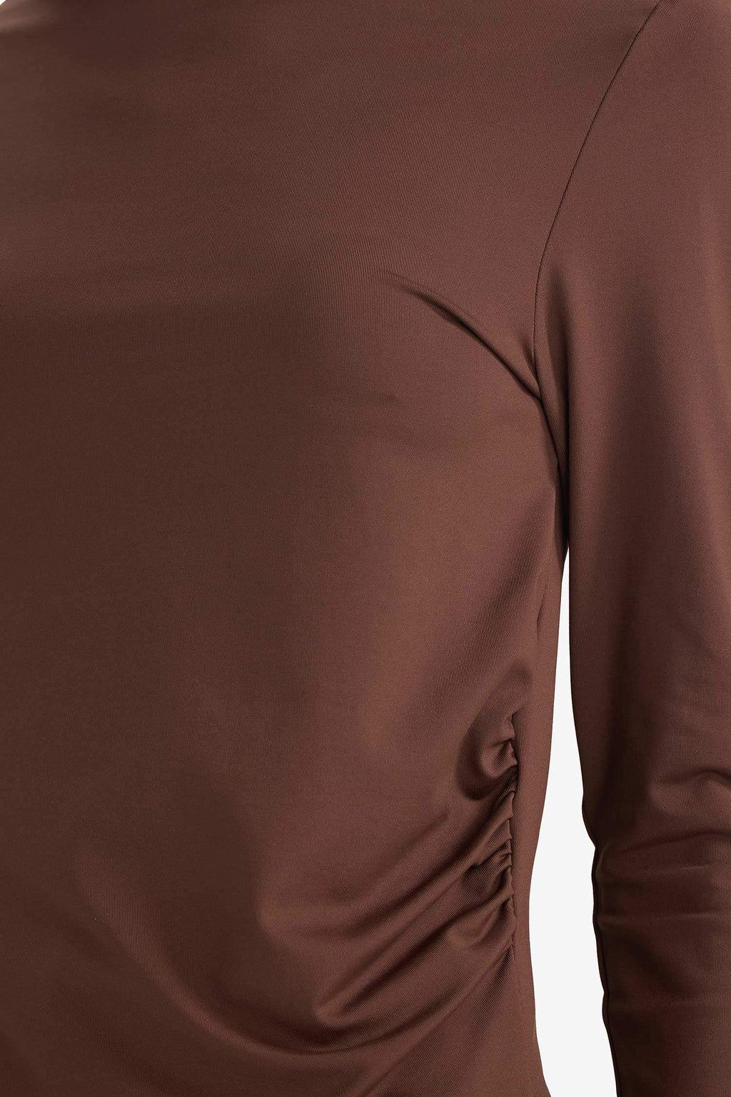 Fitted Crew Neck Long Sleeve T-shirt