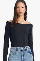 Boat Neck Long Sleeve Bodysuit