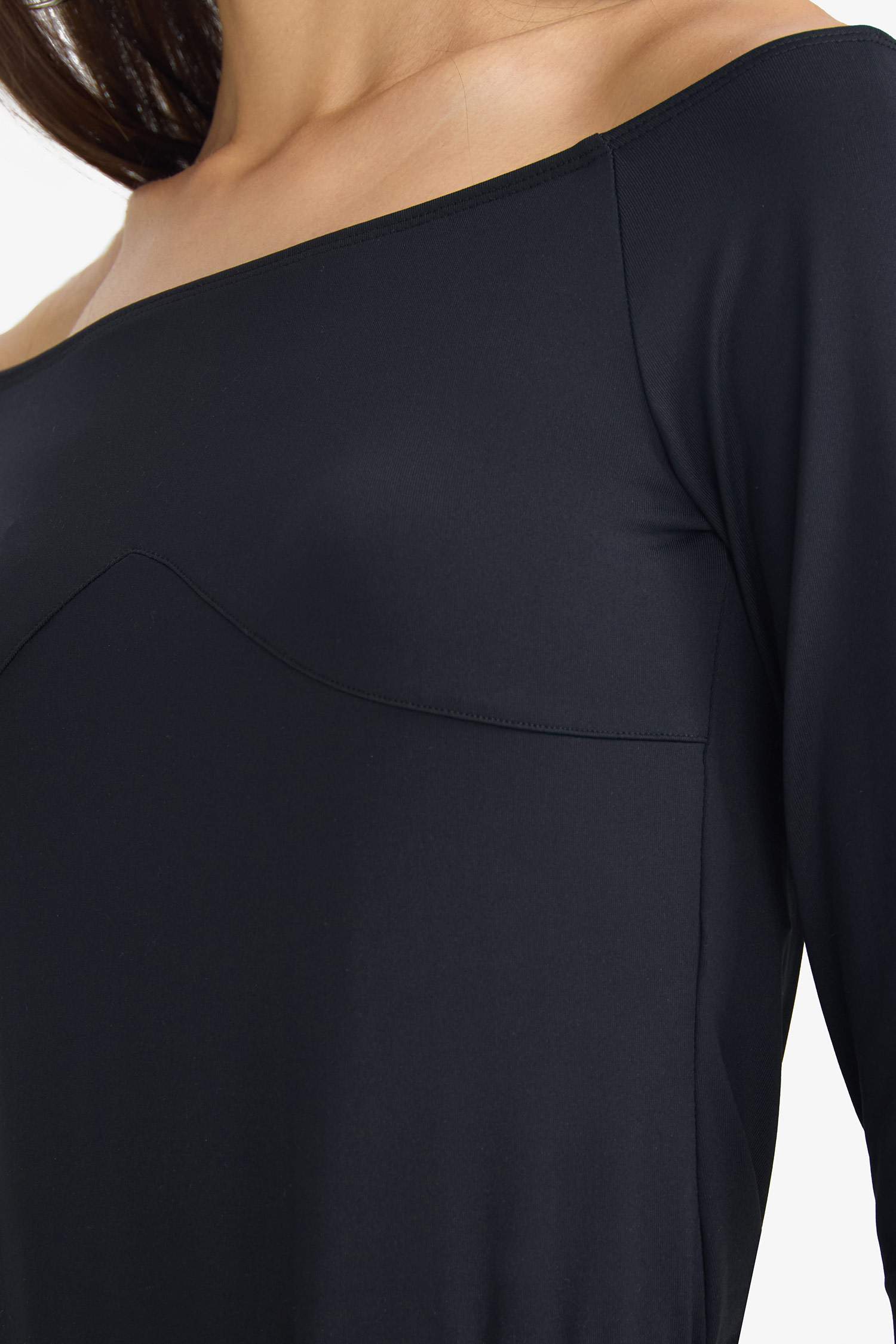 Boat Neck Long Sleeve Bodysuit