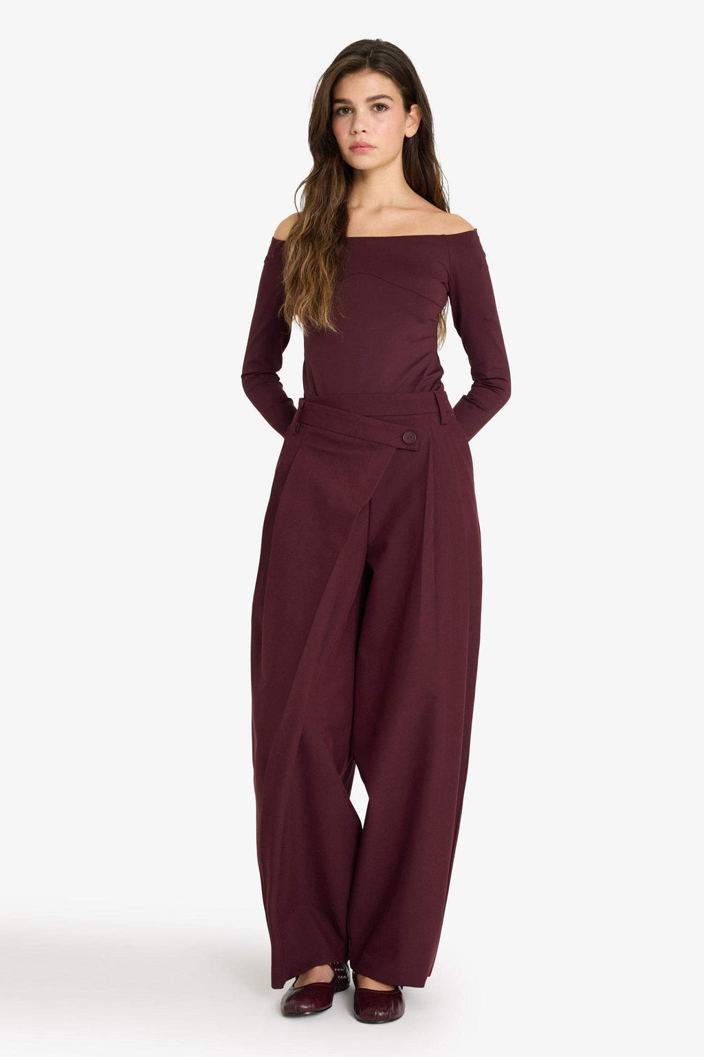 Boat Neck Long Sleeve Bodysuit