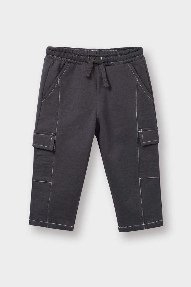 Loose Fit Sweatpants With Elastic Waistband For Baby Boys Main Image