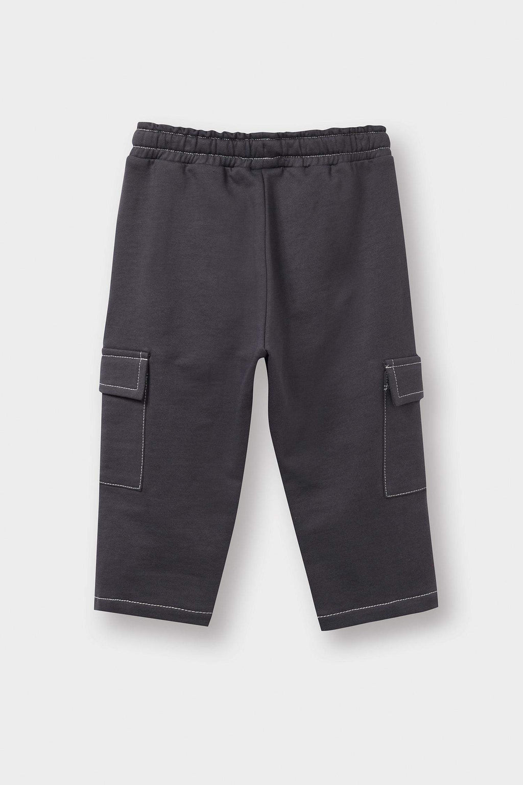Loose Fit Sweatpants With Elastic Waistband For Baby Boys