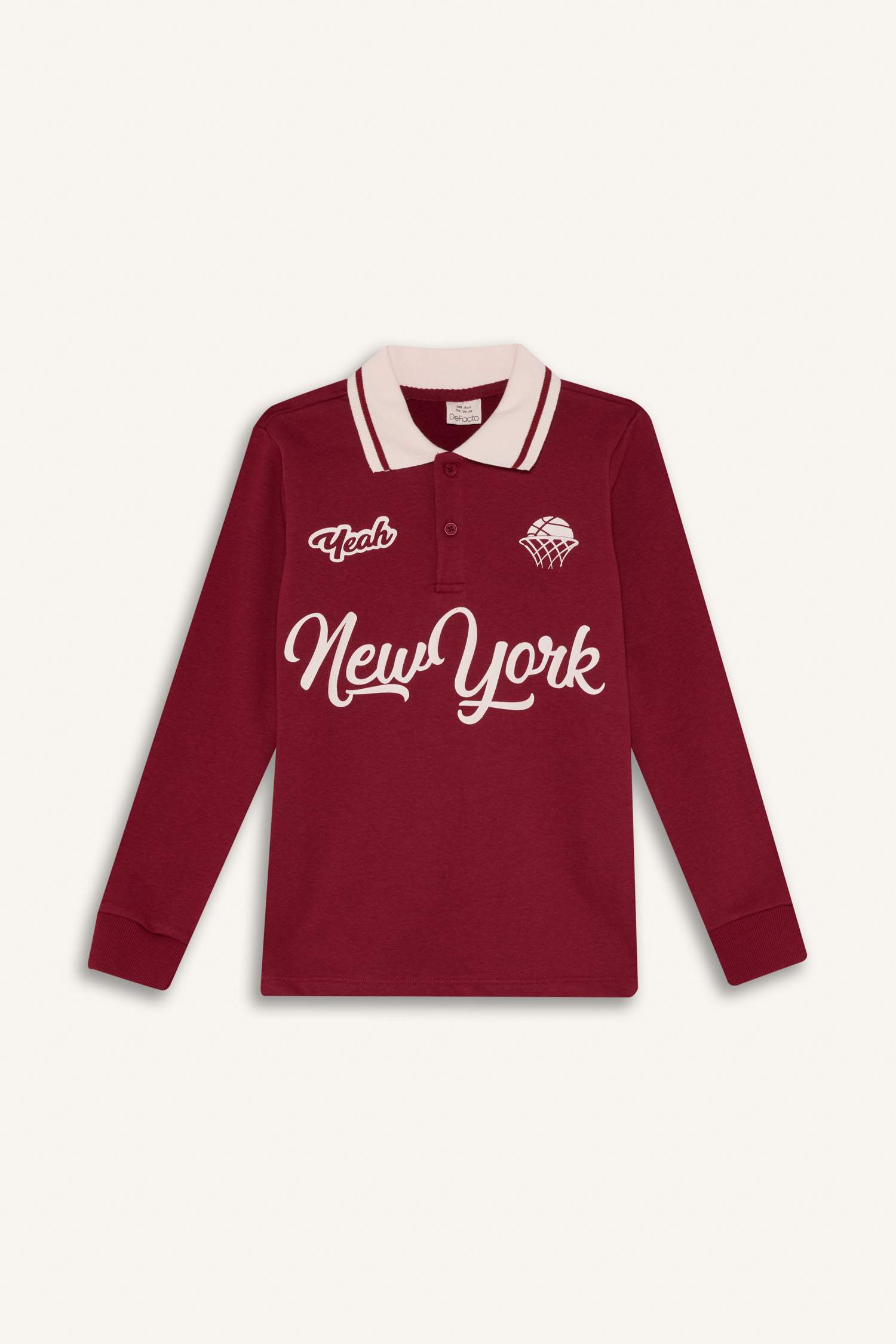 Polo Collar Printed T-Shirt For Boys