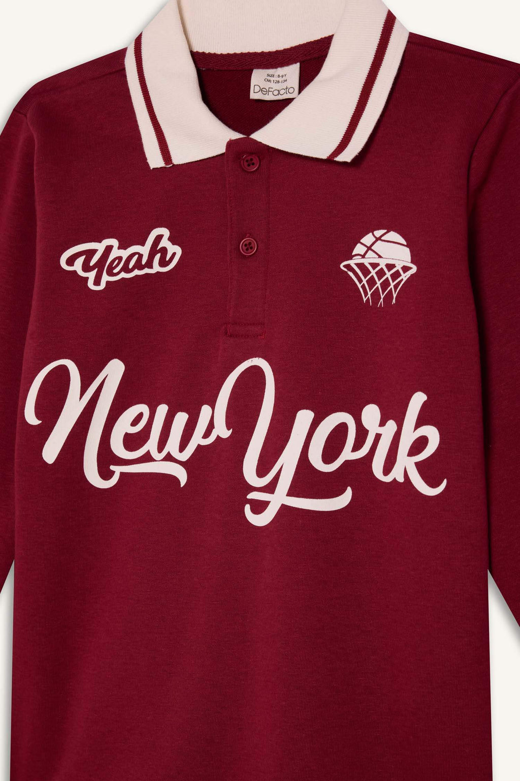 Polo Collar Printed T-Shirt For Boys