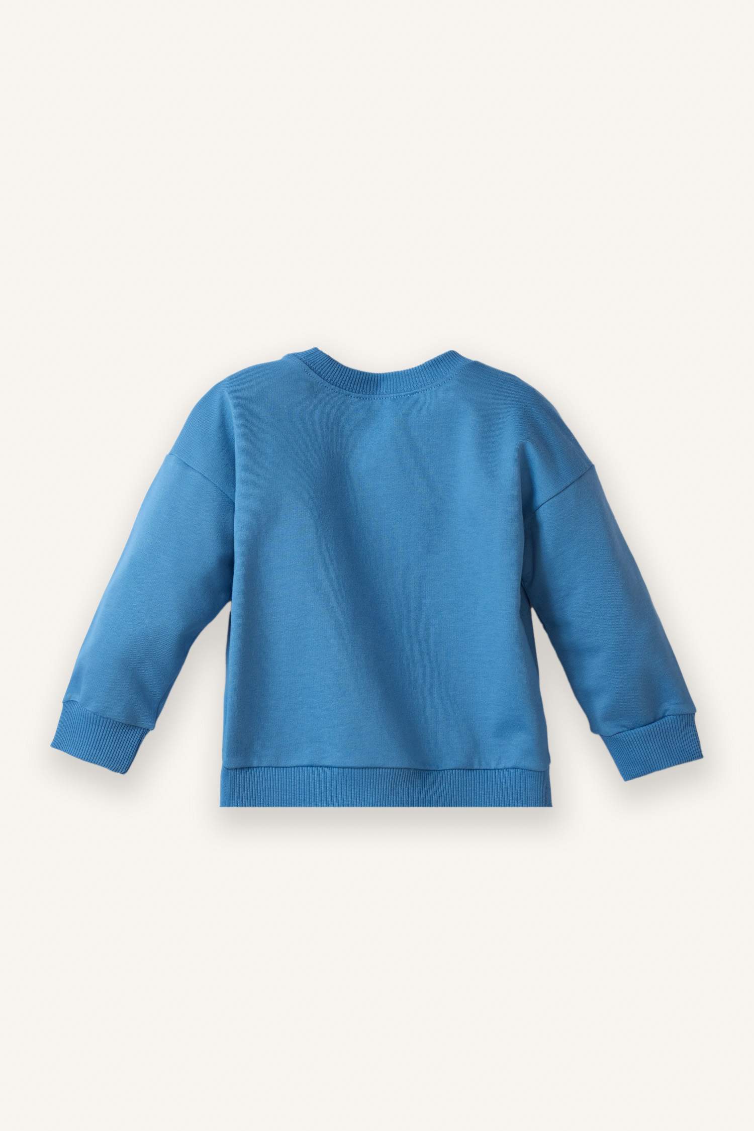 Oversize Wide Fit Crew Neck Printed 2-Piece Sweatshirt Set For Baby Boys